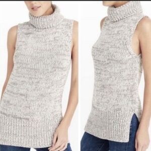 Club Monaco Cashmere Blend Turtleneck Sleeveless Knit